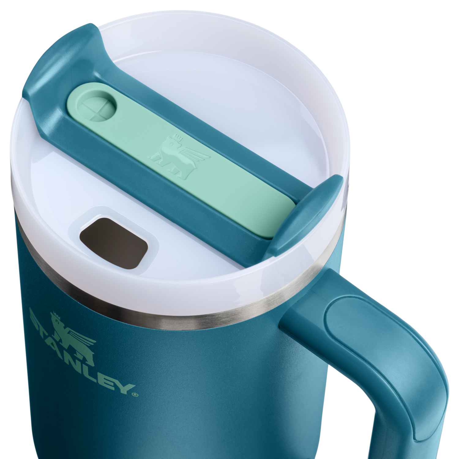 Stanley 1913 The Quencher H2.0 Flowstate™ Tumbler 40 OZ in Coastal Teal | View 2