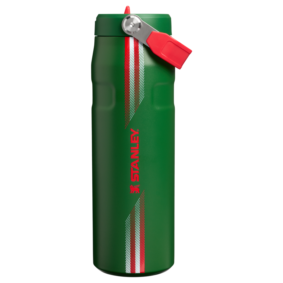 Stanley 1913 The Country Collection IceFlow™ Aerolight Flip Straw Bottle 24 OZ in Team Dark Green Red