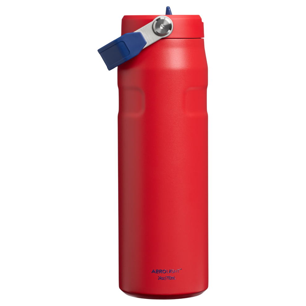 Stanley 1913 The Country Collection IceFlow™ Aerolight Flip Straw Bottle 24 OZ in Team Red Dark Blue