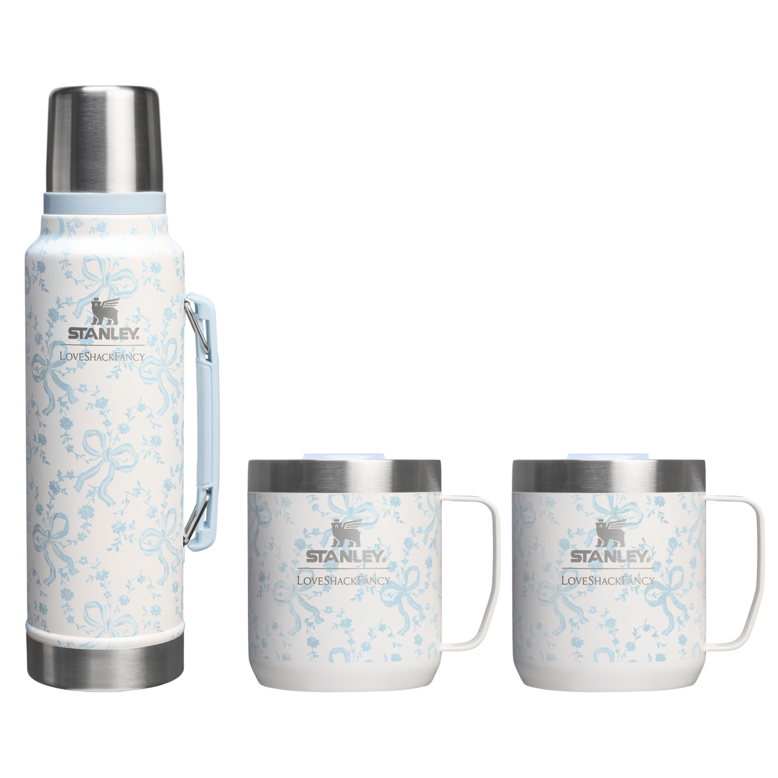 Stanley 1913 Stanley 1913 x LoveShackFancy Holiday The Everyday Cocoa Set in Coquette Bow Winter Ice