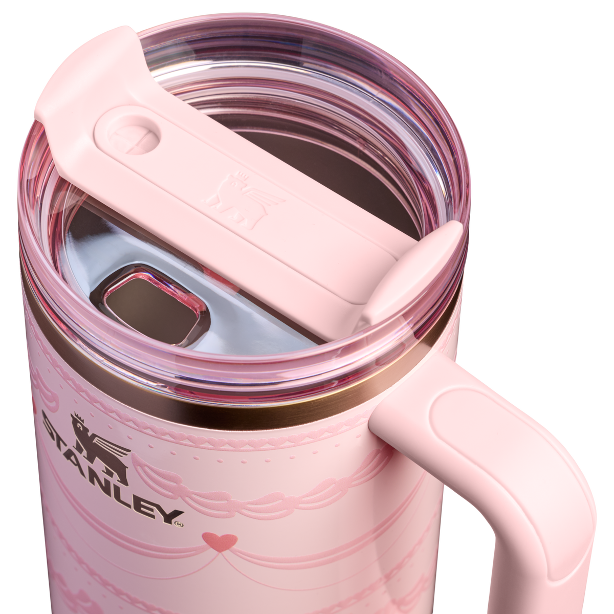 Stanley 1913 The Valentine’s Day Quencher H2.0 Flowstate™ Tumbler 40 OZ in Pink Velvet Cake